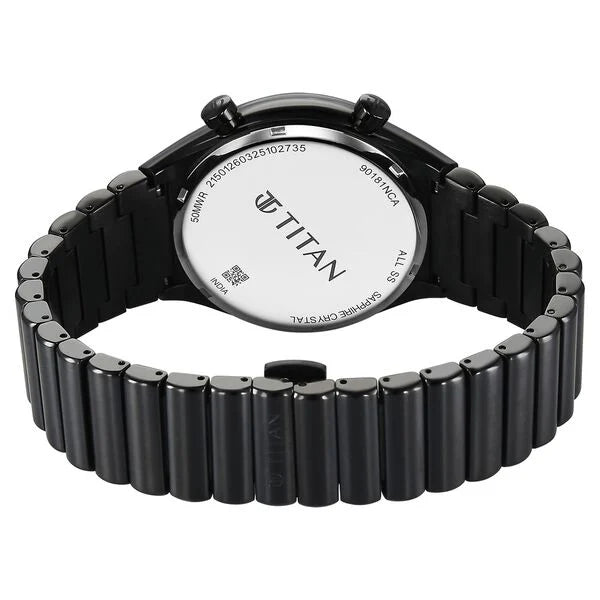 Titan Micromotors Blue Dial Watch for Men 90181nm01