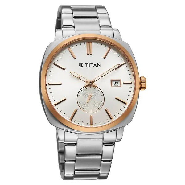Titan Classique Suave Analog Watch for Men - 90189KM04 - KRISHNA WATCH COMPANY
