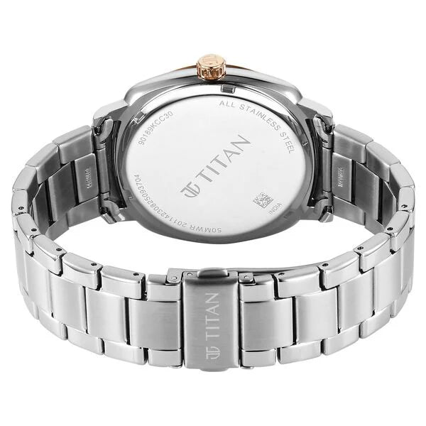 Titan Classique Suave Analog Watch for Men - 90189KM04 - KRISHNA WATCH COMPANY