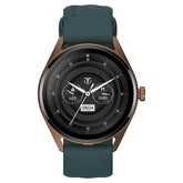 Titan Crest with 3.63 cm AMOLED Display with AOD, Functional Crown, BT Calling, Premium Smartwatch with Teal Strap 90197ap03