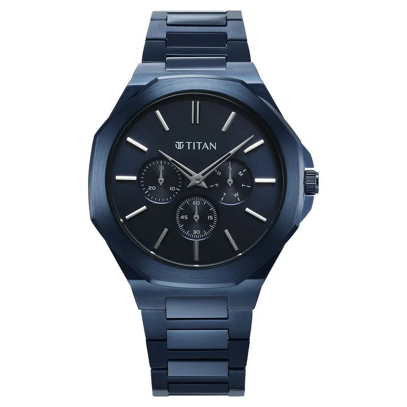 Titan Classic Slim Watch For Men - 90198QM01 - KRISHNA WATCH COMPANY