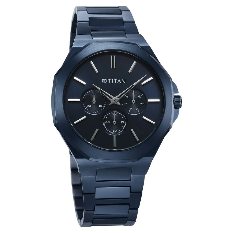 Titan Classic Slim Watch For Men - 90198QM01 - KRISHNA WATCH COMPANY