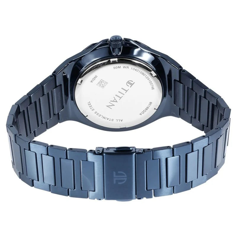 Titan Classic Slim Watch For Men - 90198QM01 - KRISHNA WATCH COMPANY