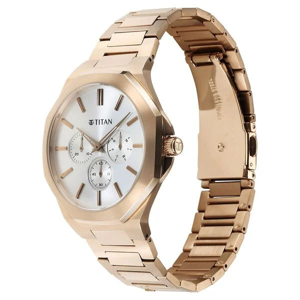 Titan Classic Slim Multifunction Quartz Watch For Men - 90198WM01 - KRISHNA WATCH COMPANY