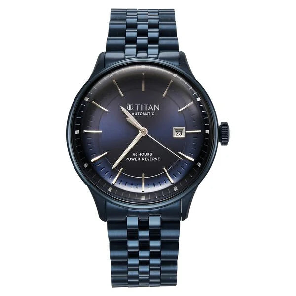 Titan Weekender 60 Hours Power Reserve Concealed Automatic Watch for Men 90201qm01 - KRISHNA WATCH COMPANY