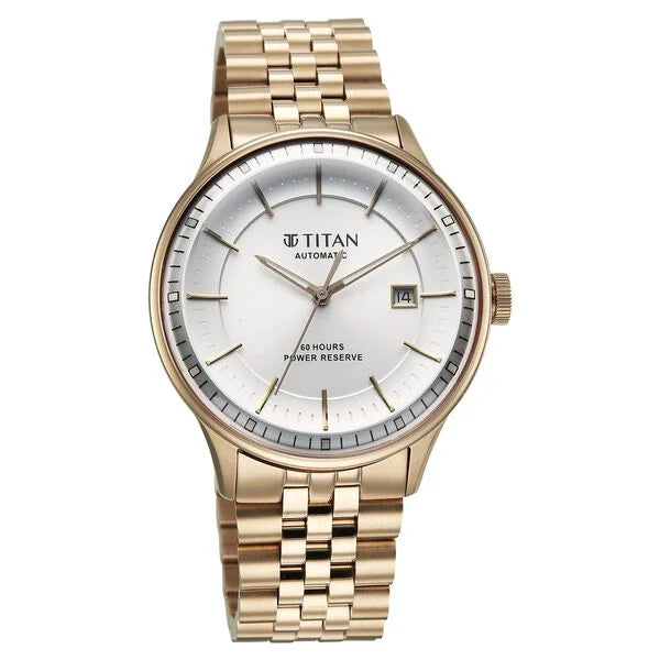 Titan Weekender 60 Hours Power Reserve Concealed Automatic Watch for Men 90201wm01 - KRISHNA WATCH COMPANY