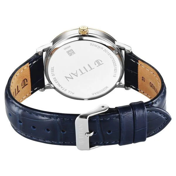Titan Elegance Analog Watch for Men - 90202BL01 - KRISHNA WATCH COMPANY