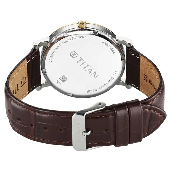 Titan Elegance Watch for Men - 90203BL01 - KRISHNA WATCH COMPANY