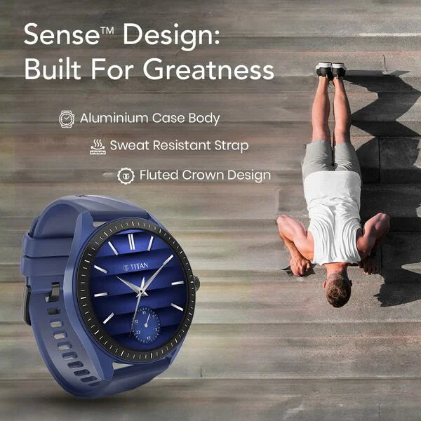 Titan Crest 2.0 With 3.63 CM AMOLED Display With Functional Crown,SingleSync BT Calling,AI Voice Assistant,Find Phone 90205ap01 - KRISHNA WATCH COMPANY