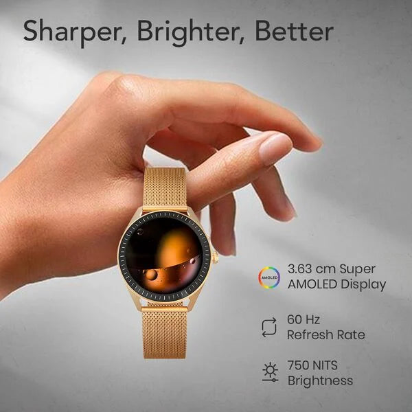 Titan Crest 2.0 With 3.63 CM AMOLED Display With Functional Crown,SingleSync BT Calling,AI Voice Assistant,Find Phone 90205am01 - KRISHNA WATCH COMPANY