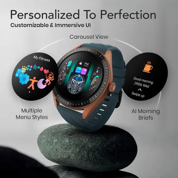 Titan Crest 2.0 With 3.63 CM AMOLED Display With Functional Crown,SingleSync BT Calling,AI Voice Assistant,Find Phone 90205am02 - KRISHNA WATCH COMPANY