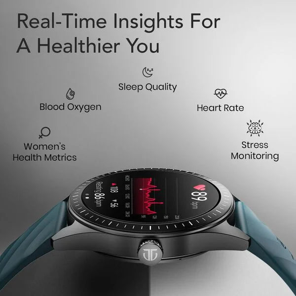 Titan Crest 2.0 With 3.63 CM AMOLED Display With Functional Crown,SingleSync BT Calling,AI Voice Assistant,Find Phone 90205ap01 - KRISHNA WATCH COMPANY