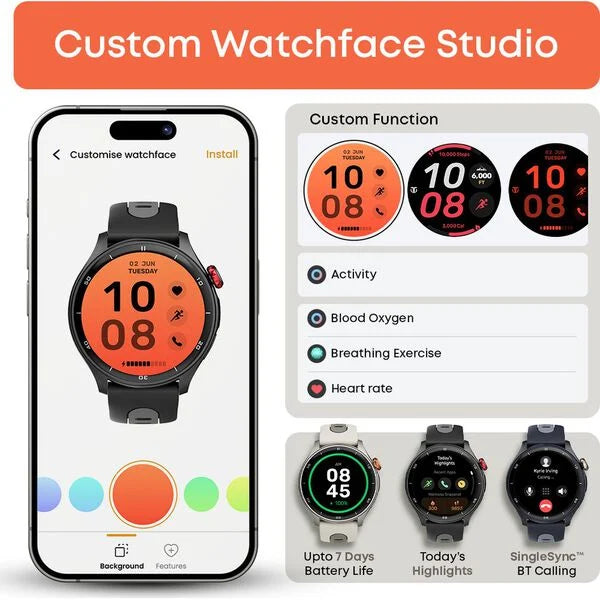 Titan Celestor Advanced GPS & Barometer 3.6 CM AMOLED Display with AOD, Piezoelectric Functional Crown Black Eclipse. - 90206ap01 - KRISHNA WATCH COMPANY