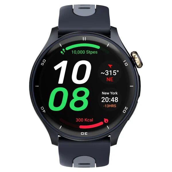 Titan Celestor Advanced GPS & Barometer 3.6 CM AMOLED Display with AOD, Pizoelectric Functional Crown Aurora Blue 90206ap02 - KRISHNA WATCH COMPANY