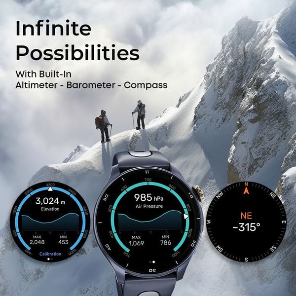 Titan Celestor Advanced GPS & Barometer 3.6 CM AMOLED Display with AOD, Pizoelectric Functional Crown Aurora Blue 90206ap02 - KRISHNA WATCH COMPANY