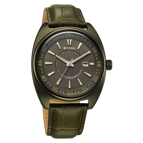 Titan Tonneau Watch for Men - 90211QL01 - KRISHNA WATCH COMPANY