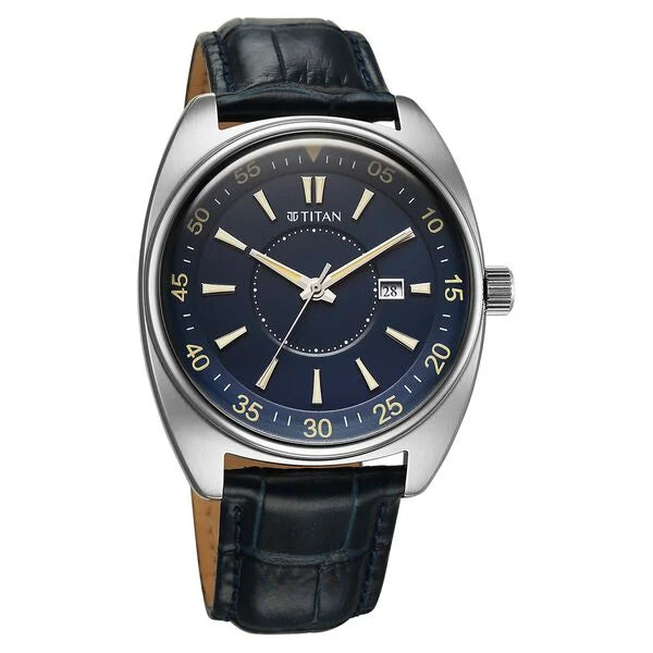 Titan Tonneau Watch for Men - 90211SL01 - KRISHNA WATCH COMPANY