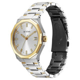 Titan Regalia Dodecagon Quartz Analog with Date Silver Dial Two Toned Stainless Steel Strap Watch For Men 90212bm01