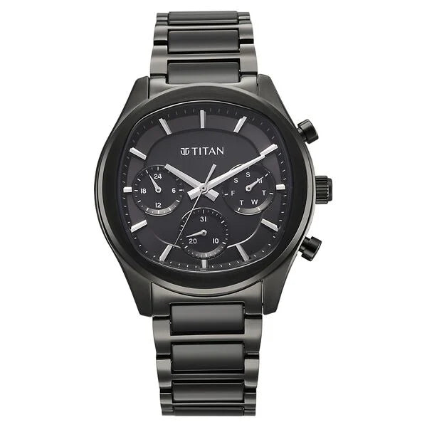 Titan Classique Ceramic Fusion Men's Multi-Function Watch 90216kd04