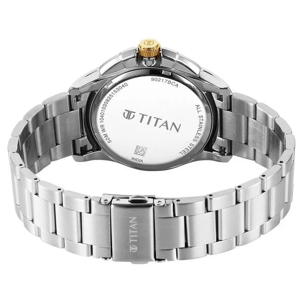 Titan Classique Four Eye Multifunction Watch for Men 90217BM02 - KRISHNA WATCH COMPANY