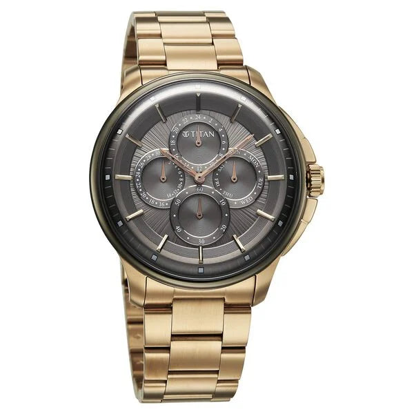 Titan Classique Four Eye Multifunction Watch for Men 90217KM02 - KRISHNA WATCH COMPANY