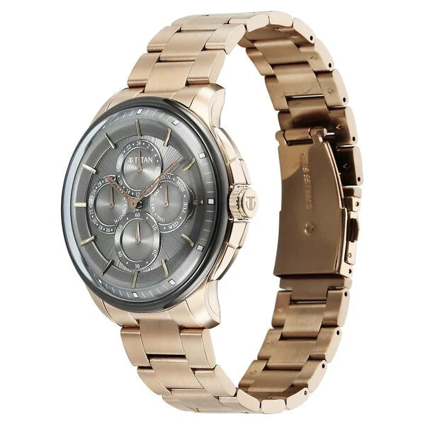 Titan Classique Four Eye Multifunction Watch for Men 90217KM02 - KRISHNA WATCH COMPANY