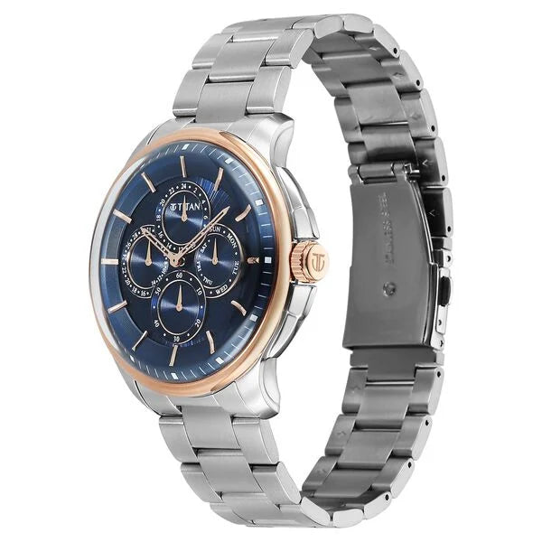 Titan Classique Four Eye Multifunction Watch for Men 90217KM04 - KRISHNA WATCH COMPANY