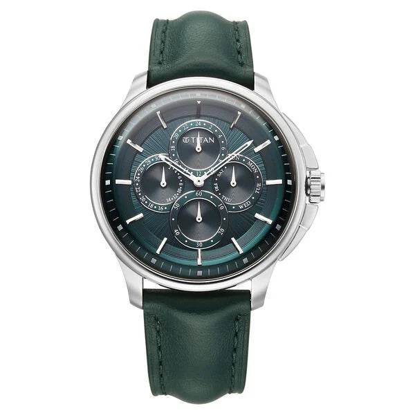 Titan Classique Four Eye Multifunction Watch for Men 90217sl02 - KRISHNA WATCH COMPANY
