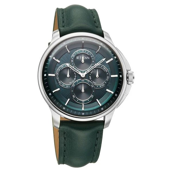 Titan Classique Four Eye Multifunction Watch for Men 90217sl02 - KRISHNA WATCH COMPANY