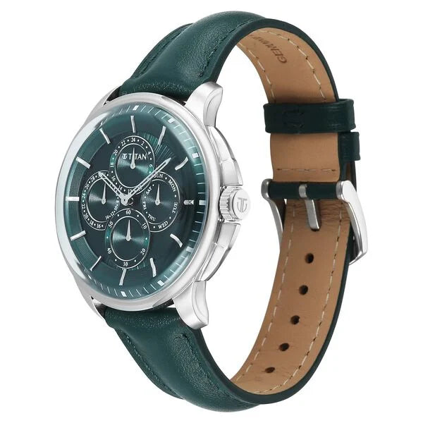 Titan Classique Four Eye Multifunction Watch for Men 90217sl02 - KRISHNA WATCH COMPANY