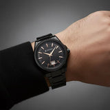 Titan Classique Big Date Analog with Black Dial Black Watch for Men 90219nm01