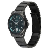 Titan Classique Big Date Analog with Green Dial Dark Gun Stainless Steel Strap Watch for Men 90219qm01