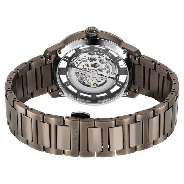 Titan See-Through Skeletal Automatic Analog Watch for Men - 90220QM01 - KRISHNA WATCH COMPANY