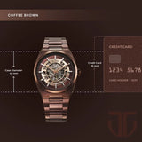 Titan Nexus Skeletal Automatic Analog Watch for Men - 90221QM01 - KRISHNA WATCH COMPANY