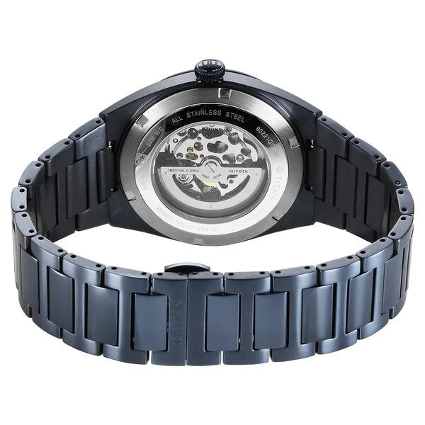 Titan Nexus Skeletal Automatic Analog with Blue Dial Blue Stainless Steel Strap Watch for Men 90221qm03
