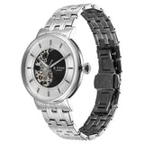 Titan Yin Yang Skeletal Automatic Analog with Black Dial Silver Stainless Steel Strap Watch for Men 90222sm01
