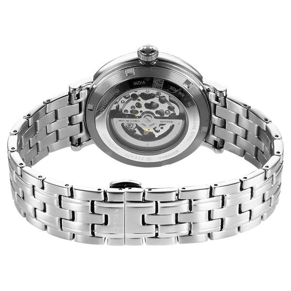 Titan Yin Yang Skeletal Automatic Analog with Black Dial Silver Stainless Steel Strap Watch for Men 90222sm01 - KRISHNA WATCH COMPANY