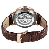 Titan Phoenix Skeletal Automatic Analog with Gun Dial Brown Leather Strap Watch for Men 90223wl01 - KRISHNA WATCH COMPANY