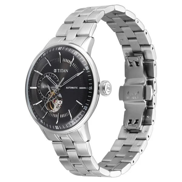 Titan Orbital Open Heart Automatic Watch for Men 90226sm01 - KRISHNA WATCH COMPANY