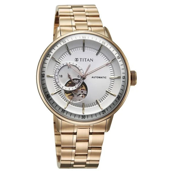 Titan Orbital Open Heart Automatic Analog Watch for Men 90226wm01 - KRISHNA WATCH COMPANY