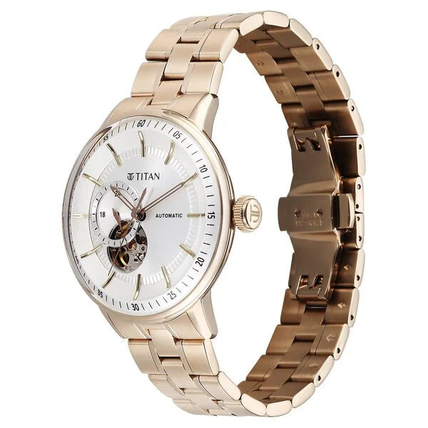 Titan Orbital Open Heart Automatic Analog Watch for Men 90226wm01 - KRISHNA WATCH COMPANY