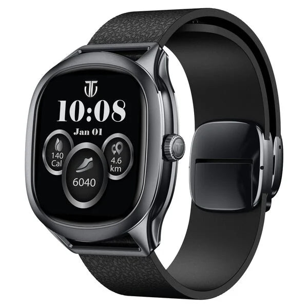 Titan EVOKE S Smartwatch with 1.7" AMOLED Display AI Chat Smart Glance Flush strap Transition Magnetic Precision Buckle 90249qp01k