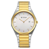 Titan Classique Slim Wear Quartz Analog Silver Dial Watch For Men 90257bm01