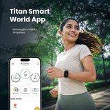 Titan Smart 4.0 Smartwatch with 1.93" AMOLED Display, Infinite AI Watch Faces, AI Voice assistant, Smart Hydration 90299np01k