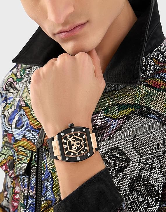 PHILIPP PLEIN Analog Black Dial Men's Watch-PWPUA0124 - KRISHNA WATCH COMPANY