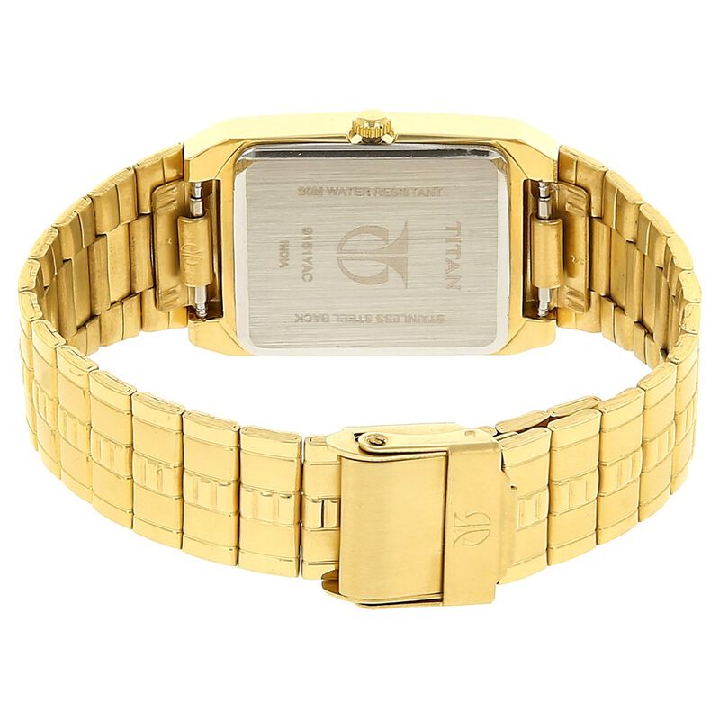Titan Analog with Date Silver Dial Metal Strap watch for Men - 9151YM01 - KRISHNA WATCH COMPANY