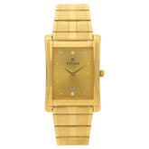 Titan Champagne Dial Analog with Date Metal Strap Watch for Men 9154YM02