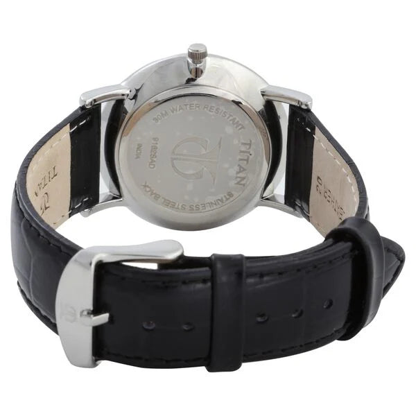 Titan Classic White Dial Analog watch for Men - 9162SL04 - KRISHNA WATCH COMPANY