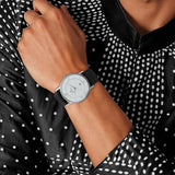 Titan Classic White Dial Analog watch for Men - 9162SL04