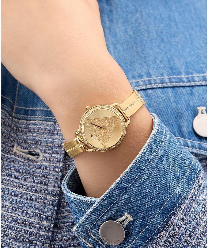 GUESS TRI BELLINI Ladies Gold Tone Analog Watch GW0914L2 - KRISHNA WATCH COMPANY